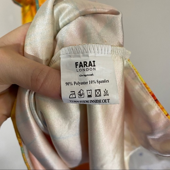 Farai London Gaia Mini Dress Canary Yellow Small - Picture 5 of 7